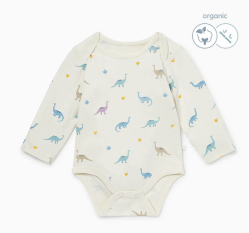 Baby MORI bodi dugih rukava-Dinosauri