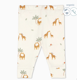 Baby MORI hlačice-Žirafa print