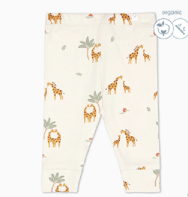 Baby MORI hlačice-Žirafa print