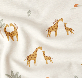 Baby MORI hlačice-Žirafa print