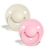BIBS De Lux silikon ivory/baby pink 0-36mj