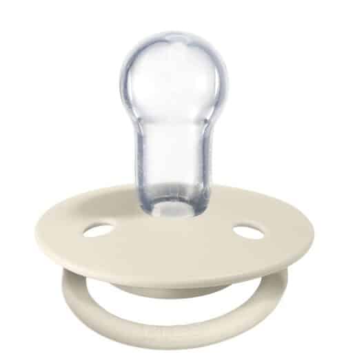 BIBS De Lux silikon ivory/baby pink 0-36mj