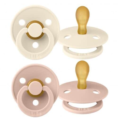 BIBS dude Ivory/Blush 0-6mj.