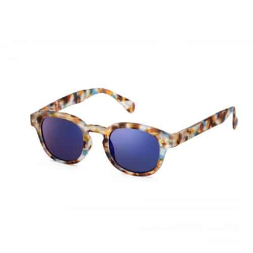 Sun Junior #C Blue Tortoise Soft Blue Mirror Lenses