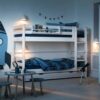 FLEXA CLASSIC Krevet na kat s ravnim ljestvama