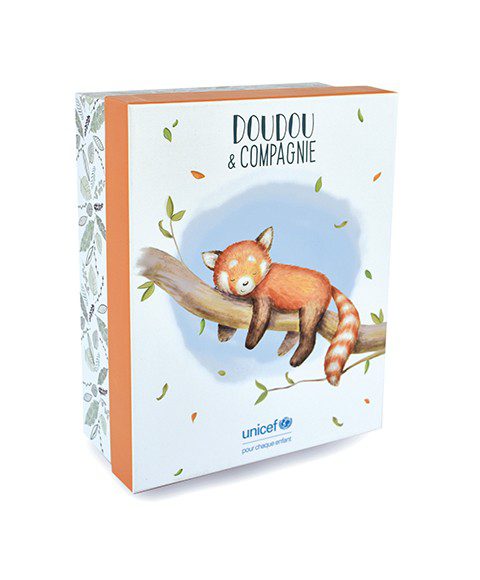 Doudou Plišana igračka Crvena panda s mladuncem- 25 cm