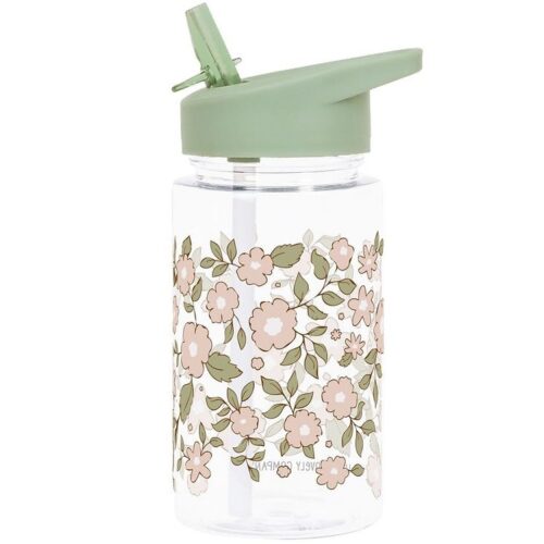cvije1 A Little Lovely Company Bočica za vodu Blossoms sage 400 mL