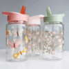 cvije3 A Little Lovely Company Bočica za vodu Blossoms sage 400 mL