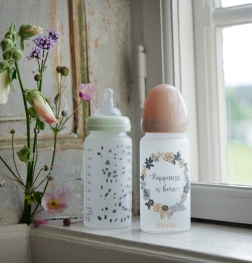 Elodie Details staklena bočica-Dalmatian dots