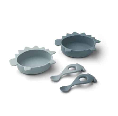 Liewood Set za jelo Dino/Blue
