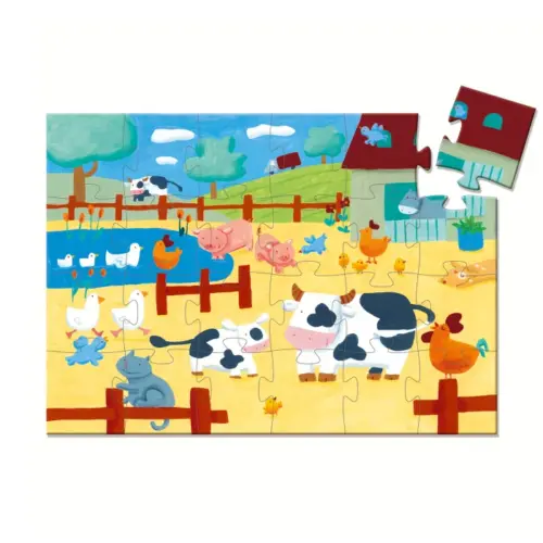 Djeco puzzle-Krave na farmi