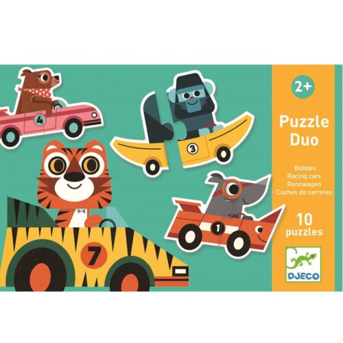 Djeco puzzle duo-Sportski autići