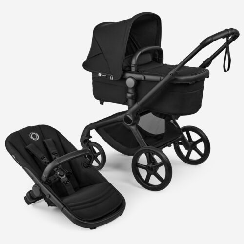 Bugaboo Fox 5 Renew kolica s košarom i sjedalom  crna