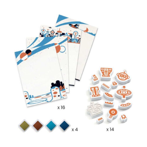 djeco-spampiljke-1 Djeco Set sa štambiljima-Roboti