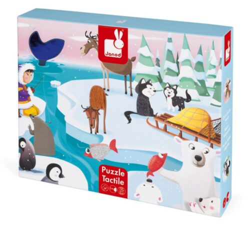 Janod Dodirne puzzle Zima