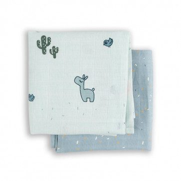done-by-deer-komplet-swaddle-plava Done by Deer komplet dvije pelene za povijanje Lalee plava