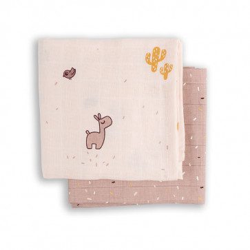 done-by-deer-komplet-swaddle-roza Done by Deer komplet dvije pelene za povijanje Lalee roza