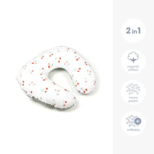 Doomoo Jastuk za dojenje Softy- Cherries Green