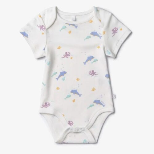 Baby MORI Bodi kratkih rukava Dupini