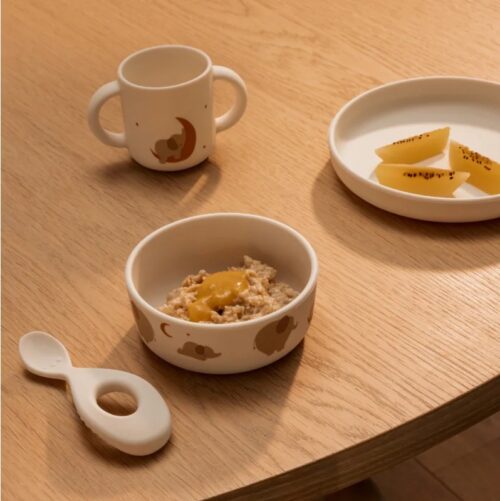 Liewood silikonski set za jelo Elephant