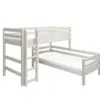 FLEXA CLASSIC Semi-high kutni krevet s ravnim ljestvama 90x200