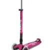 Micro maxi deluxe malina LED - sklopivi  (5-12 godina)
