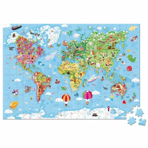 giant-of-the-world-puzzle-300-pieces-1 Janod Velike puzzle Karta svijeta (300kom)