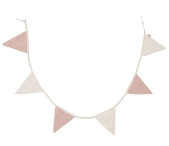 girlande-ROZEE111 Jollein Ukrasne zastave-Wild Rose/Ivory