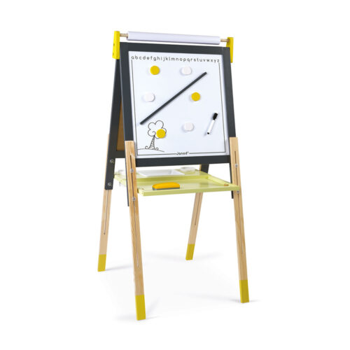 grey-yellow-blackboard Janod podna ploča za pisanje