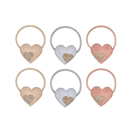 Mimi & Lula Gumice za kosu - Srca (6 kom)