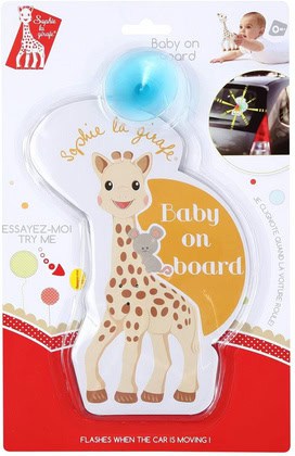 Žirafa Sophie znak za auto