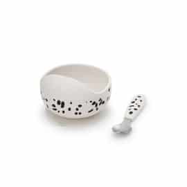 Elodie Details silikonska posuda sa žlicom-Dalmatian dots