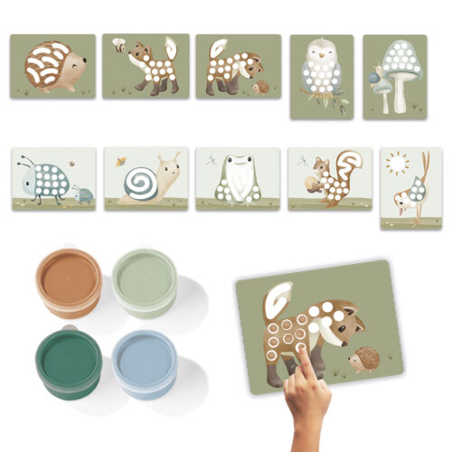 i-62 Little Dutch Set za crtanje prstima Forest Friends