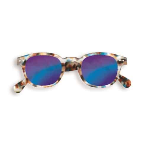 Sun Junior #C Blue Tortoise Soft Blue Mirror Lenses