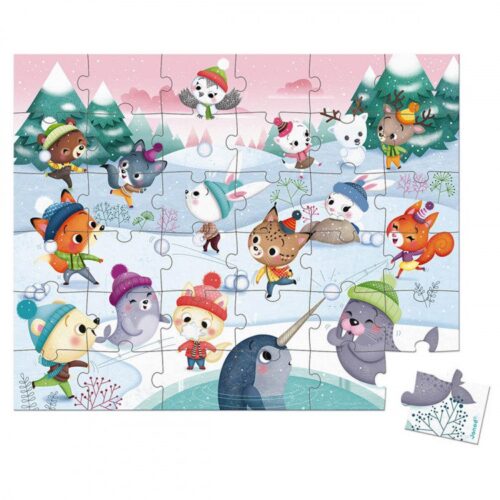 janod-otroski-puzzli-snow-party-j02662-001 Puzzle Snježna zabava