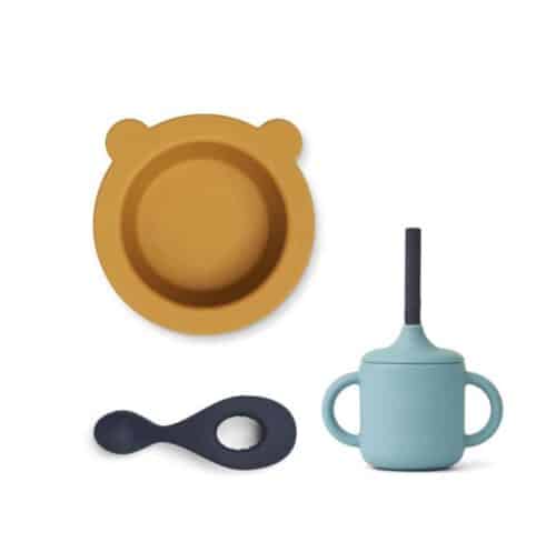 Liewood set za jelo SEA blue