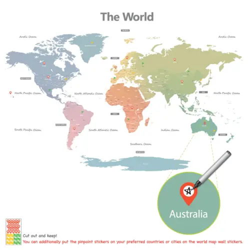 kart2 Decowall Karta svijeta