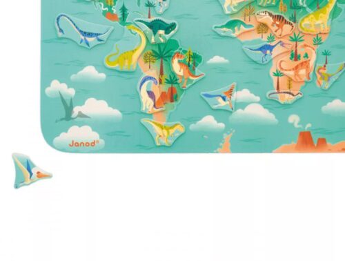 Janod Karta svijeta s magnetima- Dino