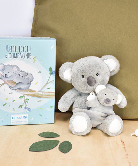 Doudou plišana igračka Koala s mladuncem- 25 cm