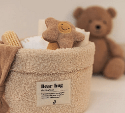 kosara-teddy123 Jollein Košara za pohranu Boucle-Natural