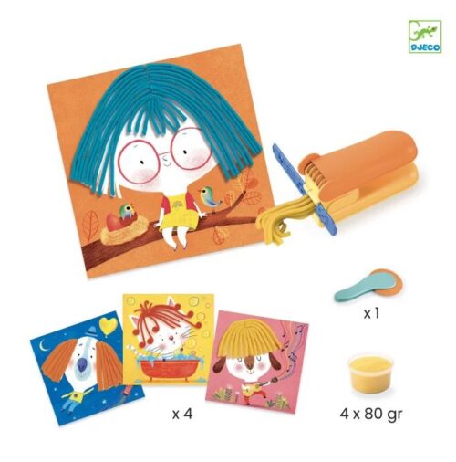 kreativni-set-frizure2 Djeco Kreativni set s plastelinom Frizure