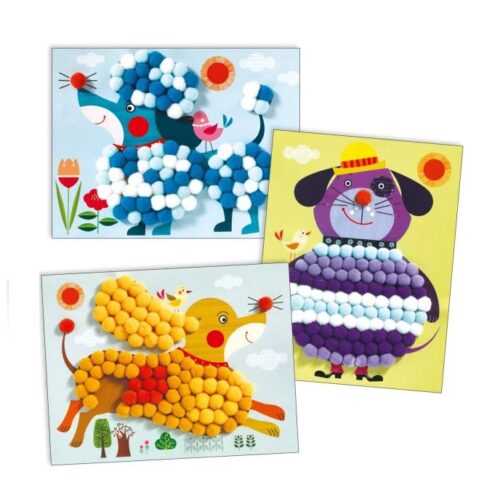 kreativni-set-psic2 Djeco Kreativni set s pom ponima Psić