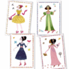 Djeco naljepnice sa šablonama-Haljine
