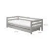 FLEXA CLASSIC Single Bed 90 x 200 cm s dvije ladice