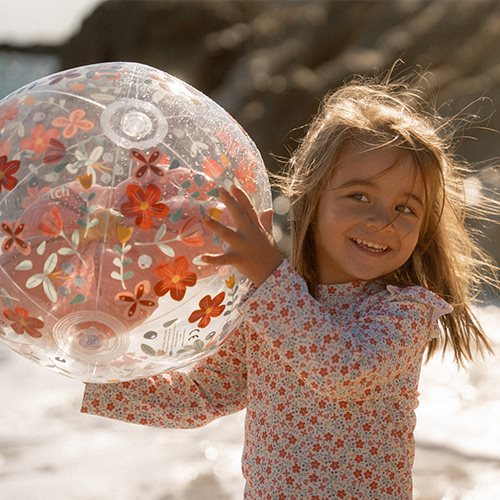 Little Dutch 3D lopta na napuhavanje Figure Pink Flowers 35cm