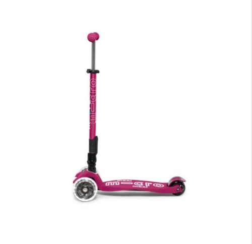 Micro maxi deluxe malina LED - sklopivi  (5-12 godina)
