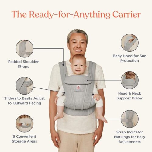 Ergobaby Omni Deluxe Mesh nosiljka – Natural Beige