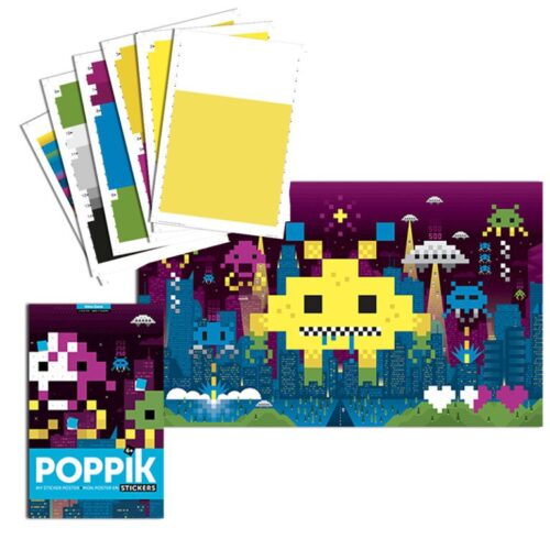 Poppik Video igrice naljepnice za poster PIXEL ART