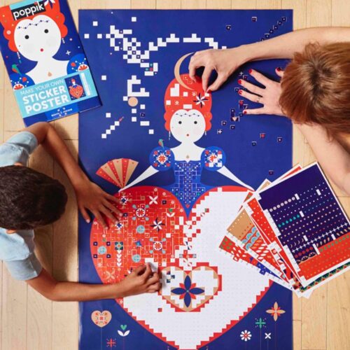 poppik-puzzle-stickers-autocollants-jeu-educatif-2 Poppik Kraljica naljepnice za poster