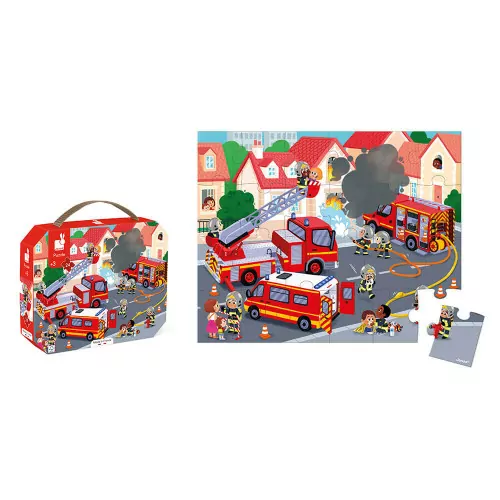 puzzle-firemen-24-pieces-1 Janod puzzle Vatrogasci